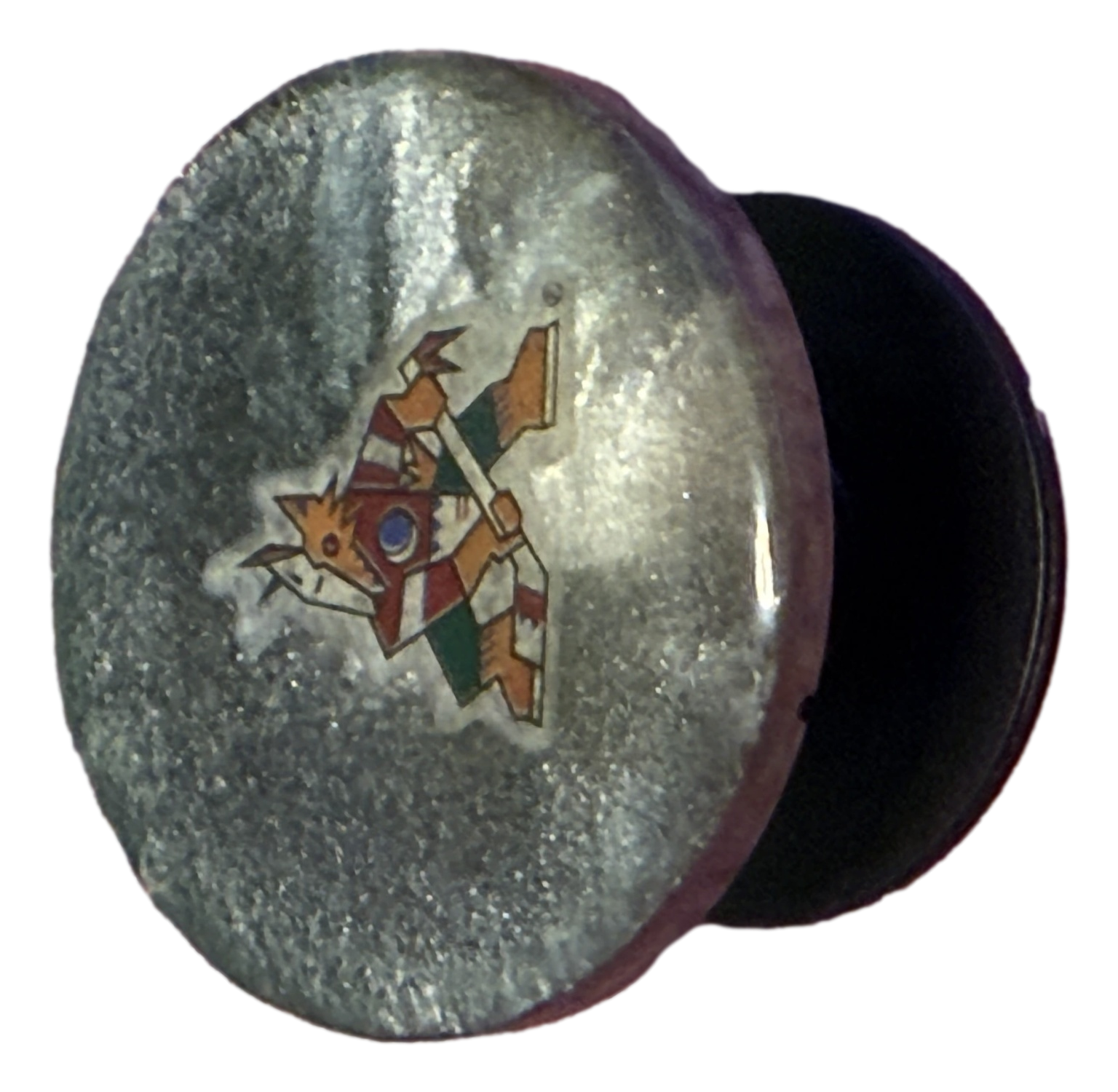 Round Grey NHL Logo Phone Pops