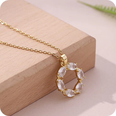 Diamonds Ring Necklace