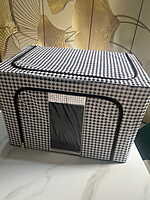 Rangement linges avec support - PIED DE POULE