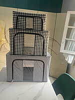 Rangement linges avec support - PIED DE POULE
