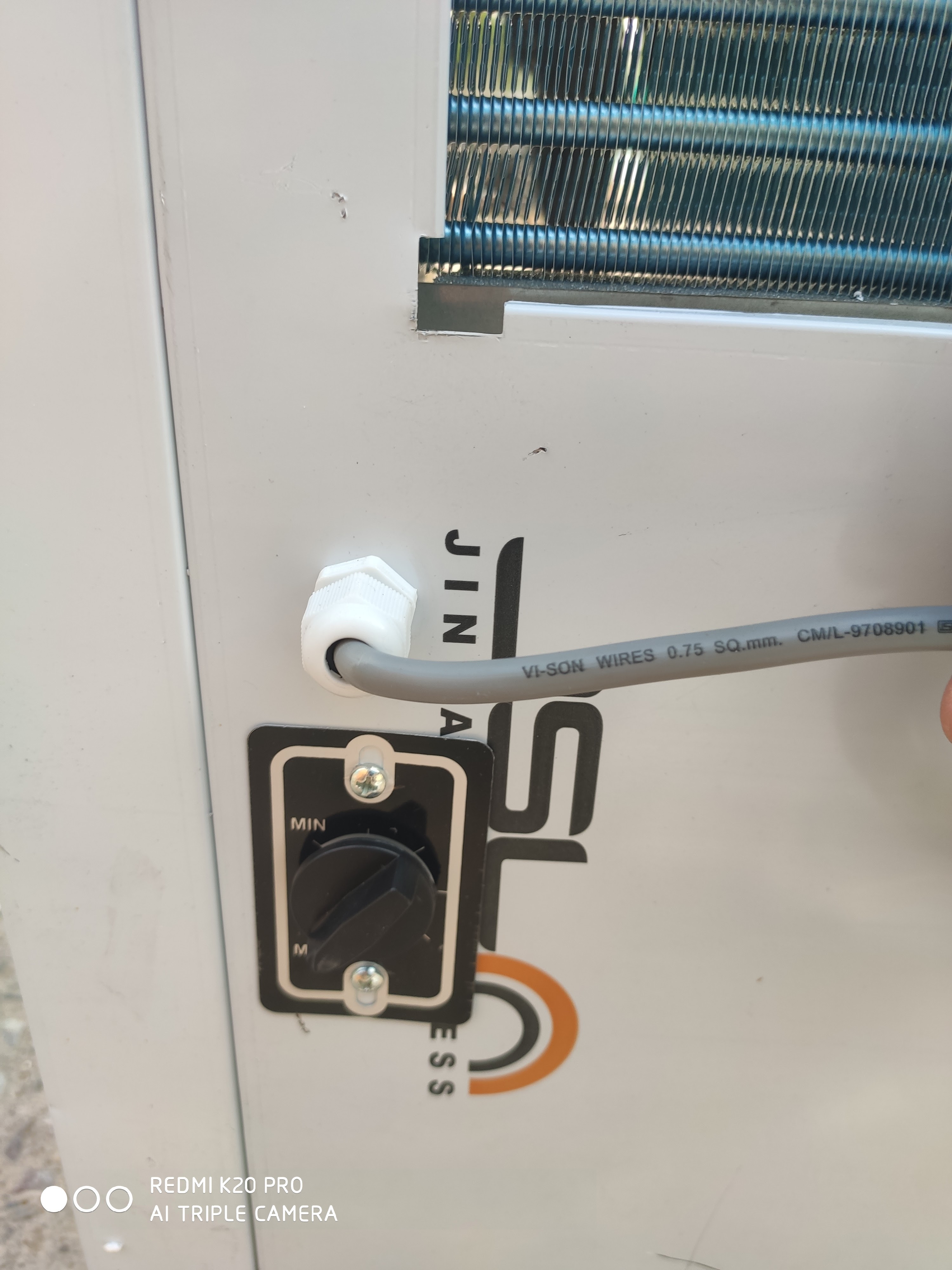 Back view of Thermostat controller view of Blue star SDLX 2020 ET water cooler with 20 liter storage Back view of Thermostat controller view of Blue star SDLX 2020 ET water cooler with 20 liter storage