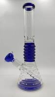 Bong mediano color Azul doble filtro