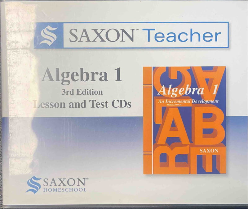 Saxon Algebra 1: Homeschool Teacher CD-ROM, Third Edition Lesson and Test CDs