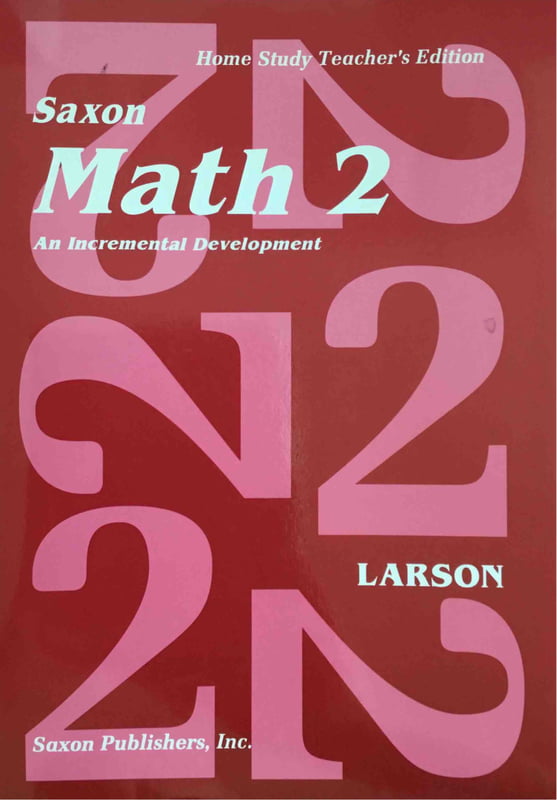 Saxon Math 2- Home Study Teacher's Edition