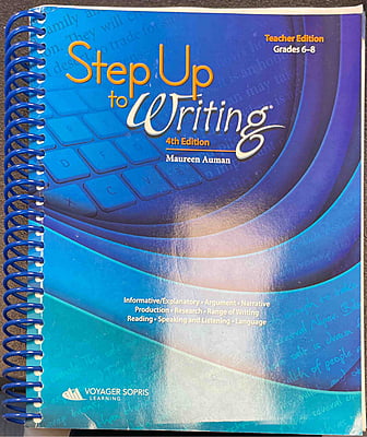 Step Up to Writing- Grades 6-8- Teacher's Edition