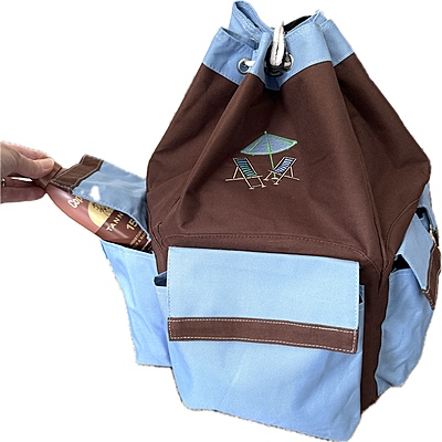 BeachPack-Mini-Brown/Blue-Custom BeachPack-Mini-Brown/Blue-Custom