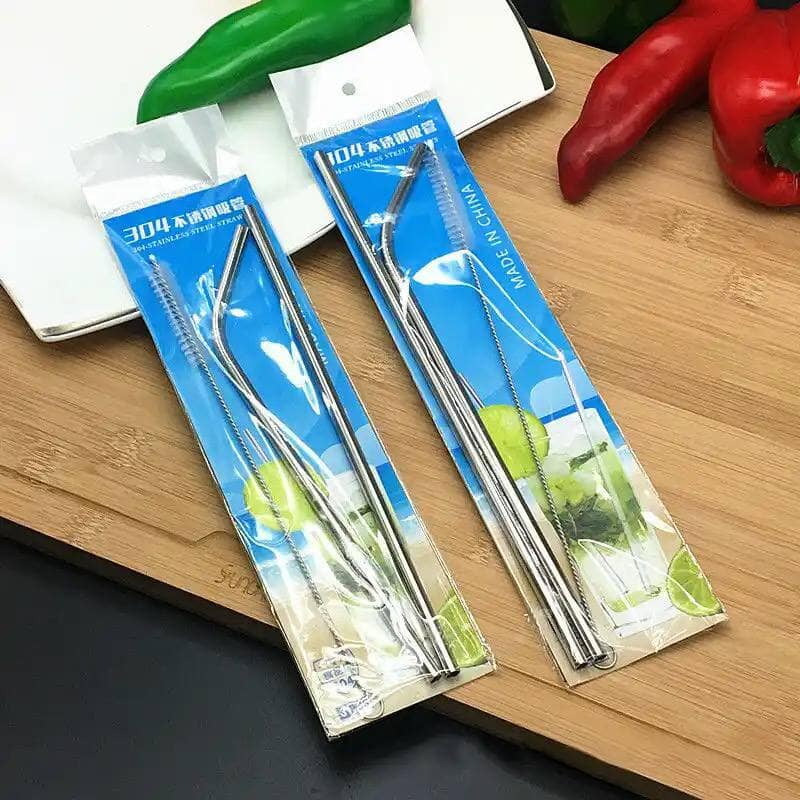 STAINLESS STEEL BENDABLE DRINKING STRAW CLEANER