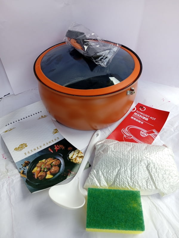 NON STICK HEAVY DUTY MICRO PRESSURE POT WITH ACCESORIES 8L