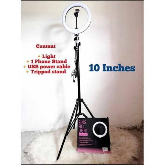 10Inches Ring Light With Phone Holder and Tripod Stand