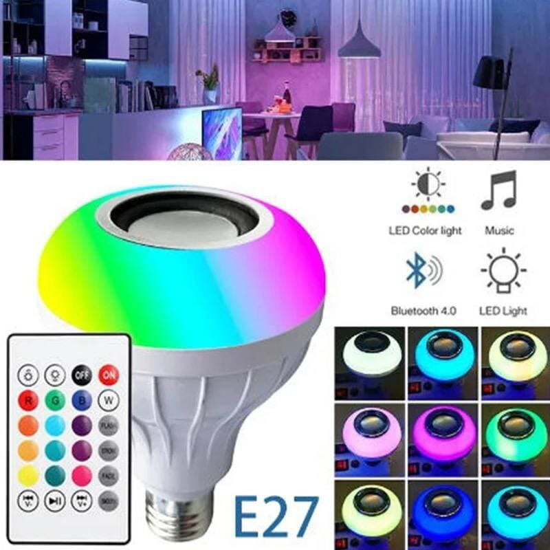 MUSIC BULB BLUETOOTH MUSIC AND LIGHT BULB