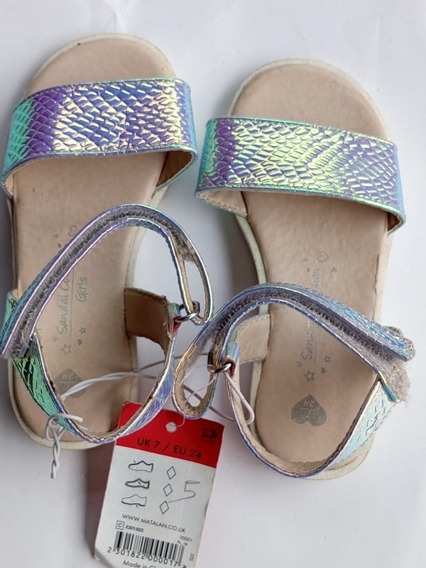 HIGH QUALITY SILVER SPARKLING FLAT SANDAL 0 UK STOCK SHOES SIZE 7./24