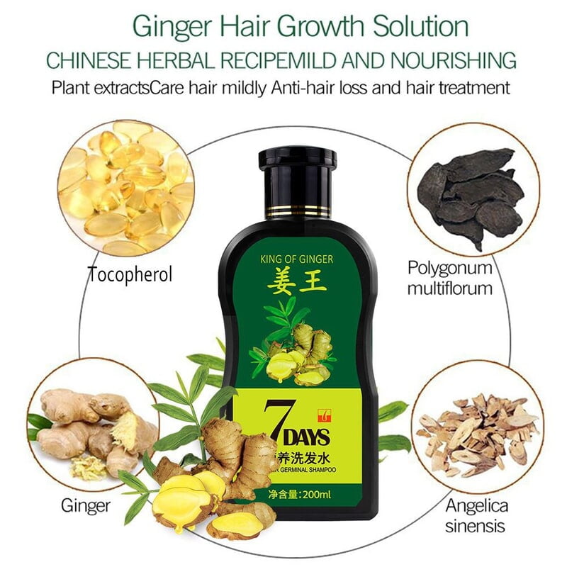 7DAYS GINGER HAIR GROWTH SHAMPOO 200ML