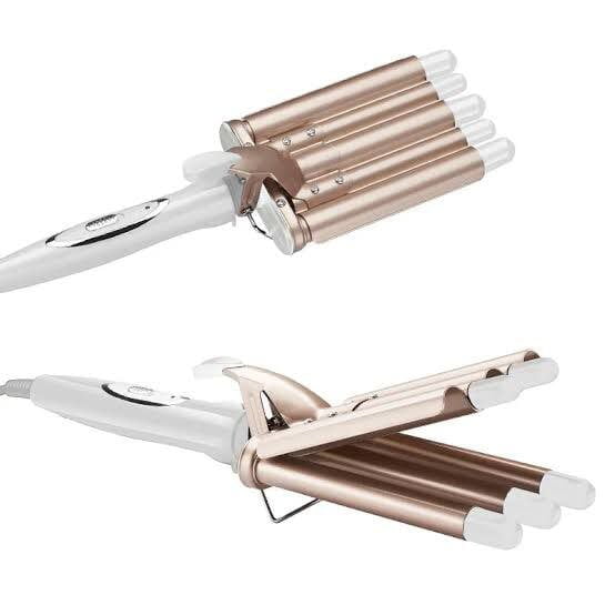PREMIUM CERAMIC ELECTRIC 3 BARRELS HAIR CURLER