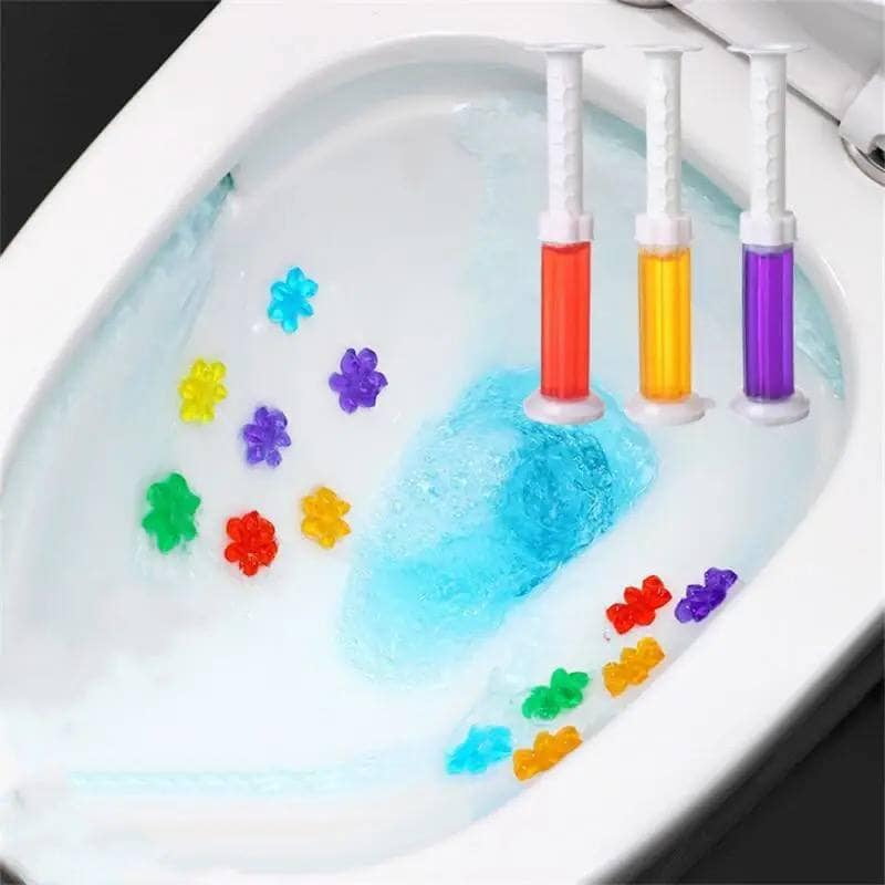 GEL FLOWER AROMATIC DEODORANT DISINFECTANT TOILET CLEANER