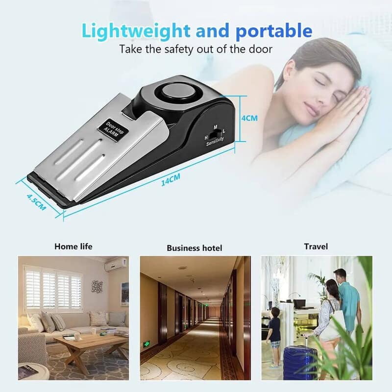 WIRELESS DOOR STOPPER ALARM SYSTEM