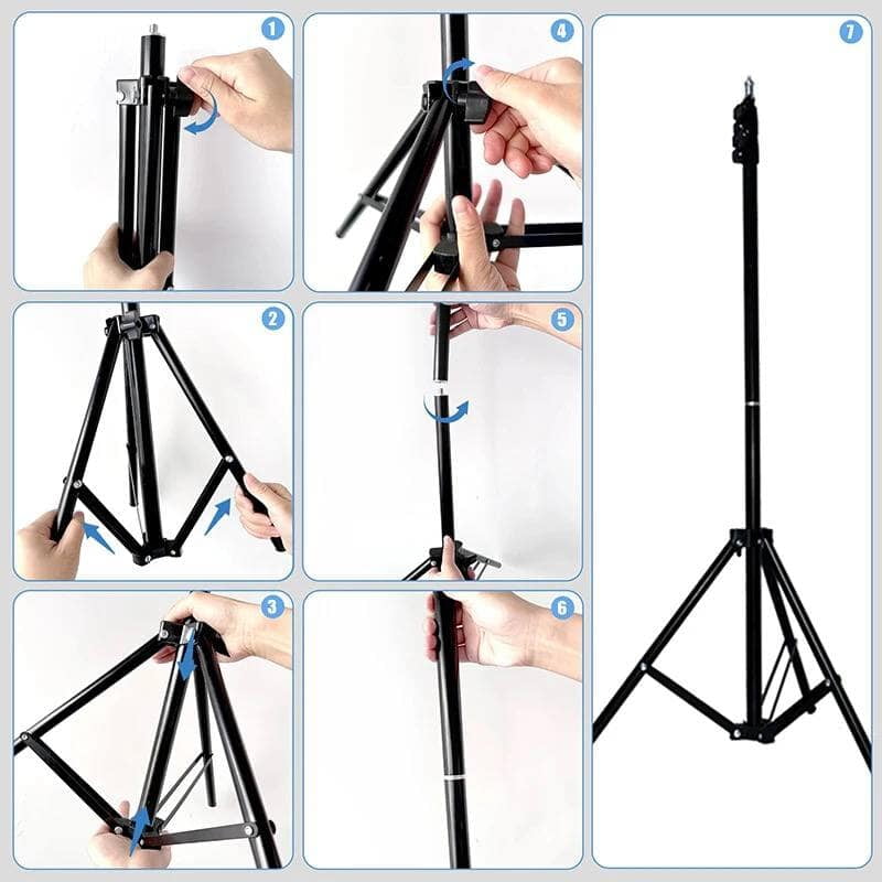 22inches Ringlight with 3 phone holders, remote, tripod stand & carrier bag