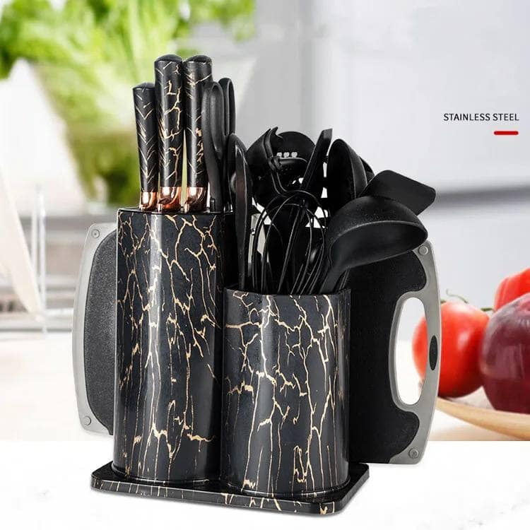 25 PIECES HEAT RESISTANT COOKING SPOONS UNTENSILS COOKWARE