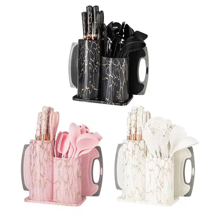 25 PIECES HEAT RESISTANT COOKING SPOONS UNTENSILS COOKWARE