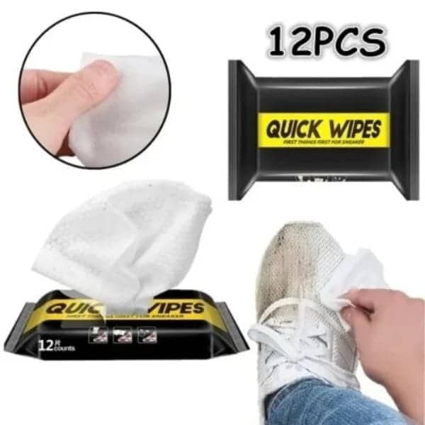 WET SHOE WIPESBY 12 PIECES