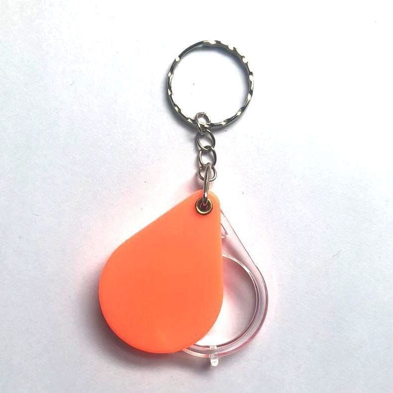 KEY HOLDER KEY RING WITH MAGNIFYING GLASS