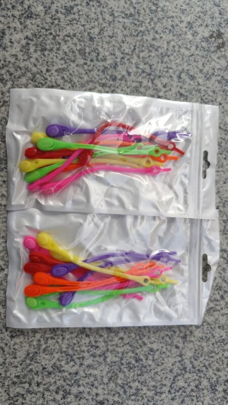 SILICON ELASTIC SHOE LACE SHOE BUCKLE FOR ADULTS & KIDS 12PCS PER PACK