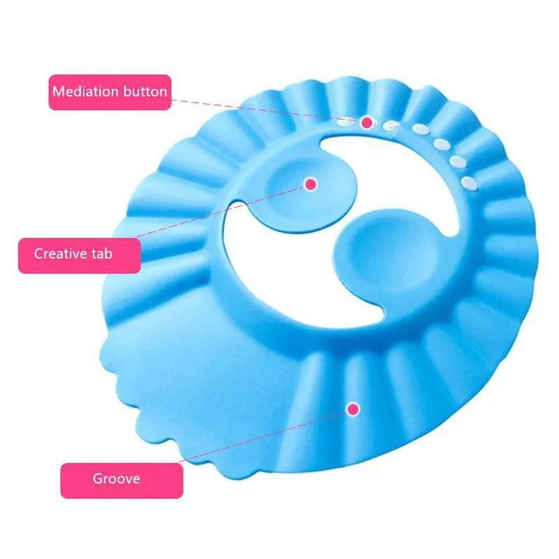 Adjustable Baby Eye Protector Swim / Bath  Cap