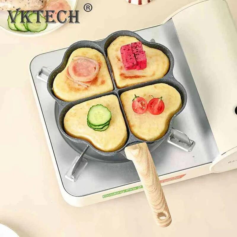 High Quality 4 Faces Non Stick Omelette Pan masa pan fry pan