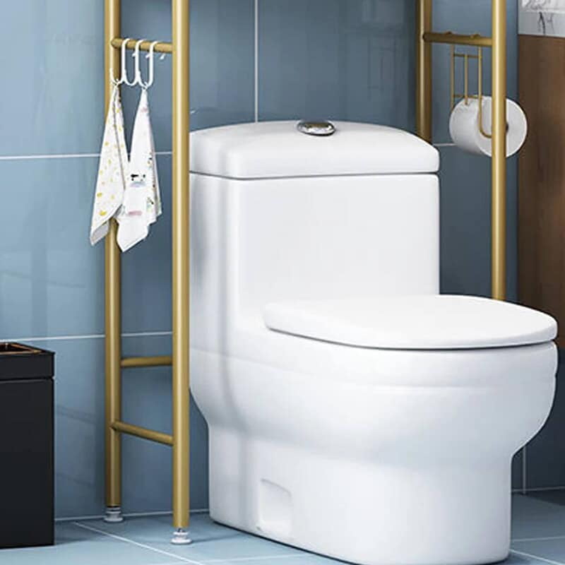 TOILET BATHROOM STORAGE RACK - GOLD