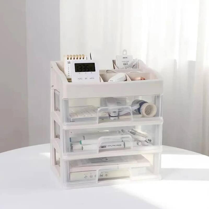 COSMETICS TOILETRIES ORGANIZER WITH DRAWERS COSMETICS STORAGE STAND