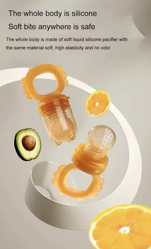 BABY FOOD GRADE SILICONE BITE  FRUIT FOOD VEGETABLE  TEETHER PACIFIER
