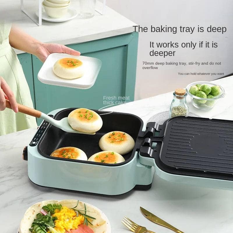 MULTI FUNCTIONAL ELECTRIC POT - CAN  COOK,FRY GRILL STEAM FOOD AND POP CORN