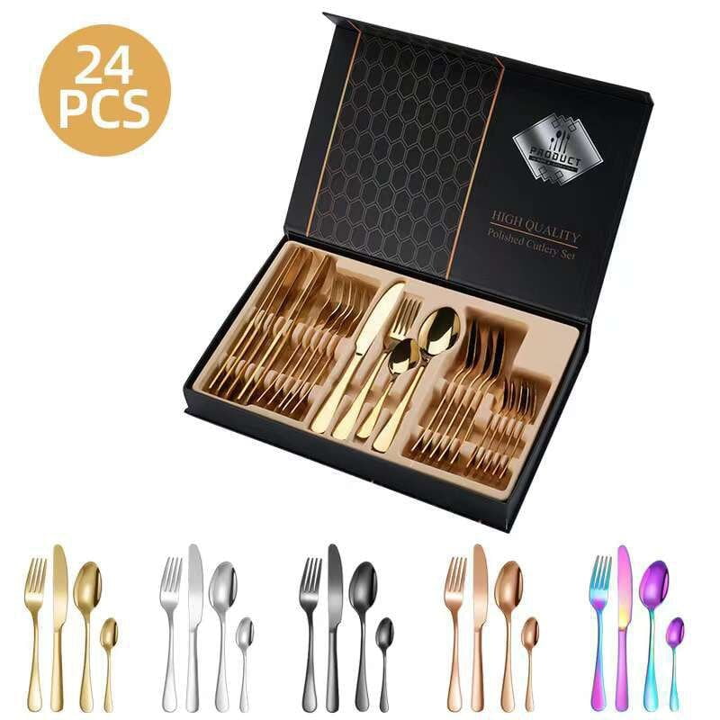 24PIECES BOXED CUTLERY SET