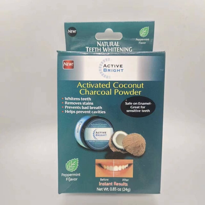 ACTIVATED COCONUT CHARCOAL NATURAL TEETH WHITENING POWDER