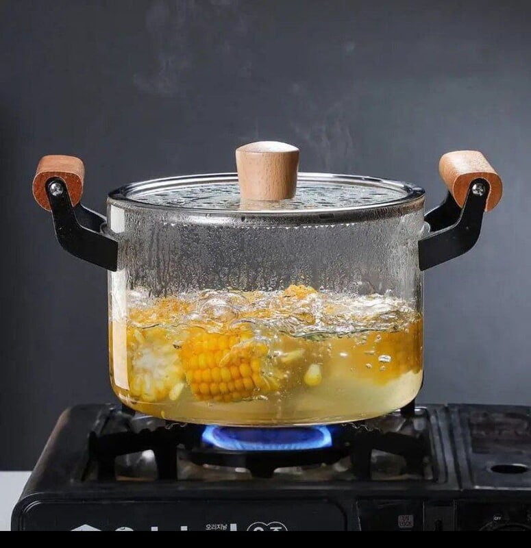 GLASS BROCOSILICATE POT