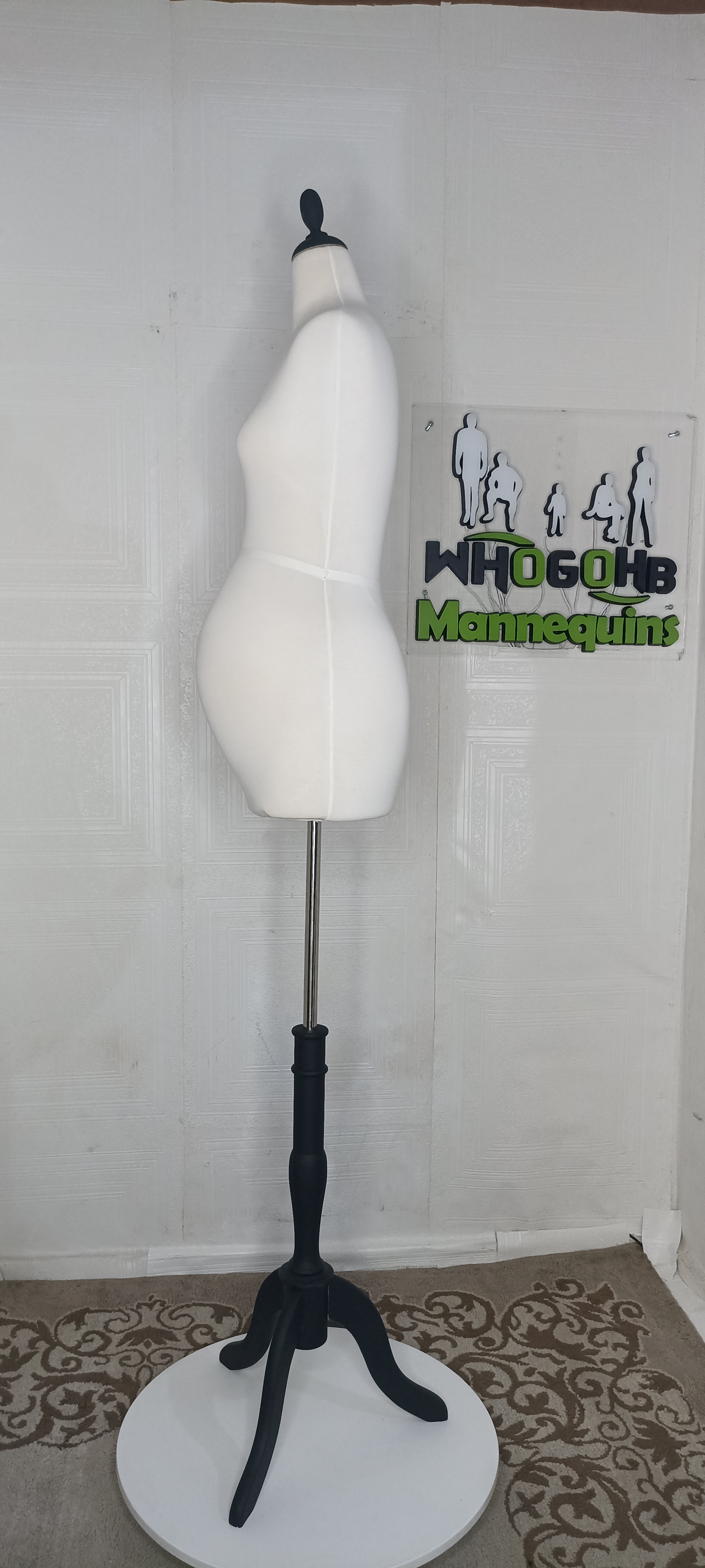 Pregnant Half Body Female Dressform Mannequin