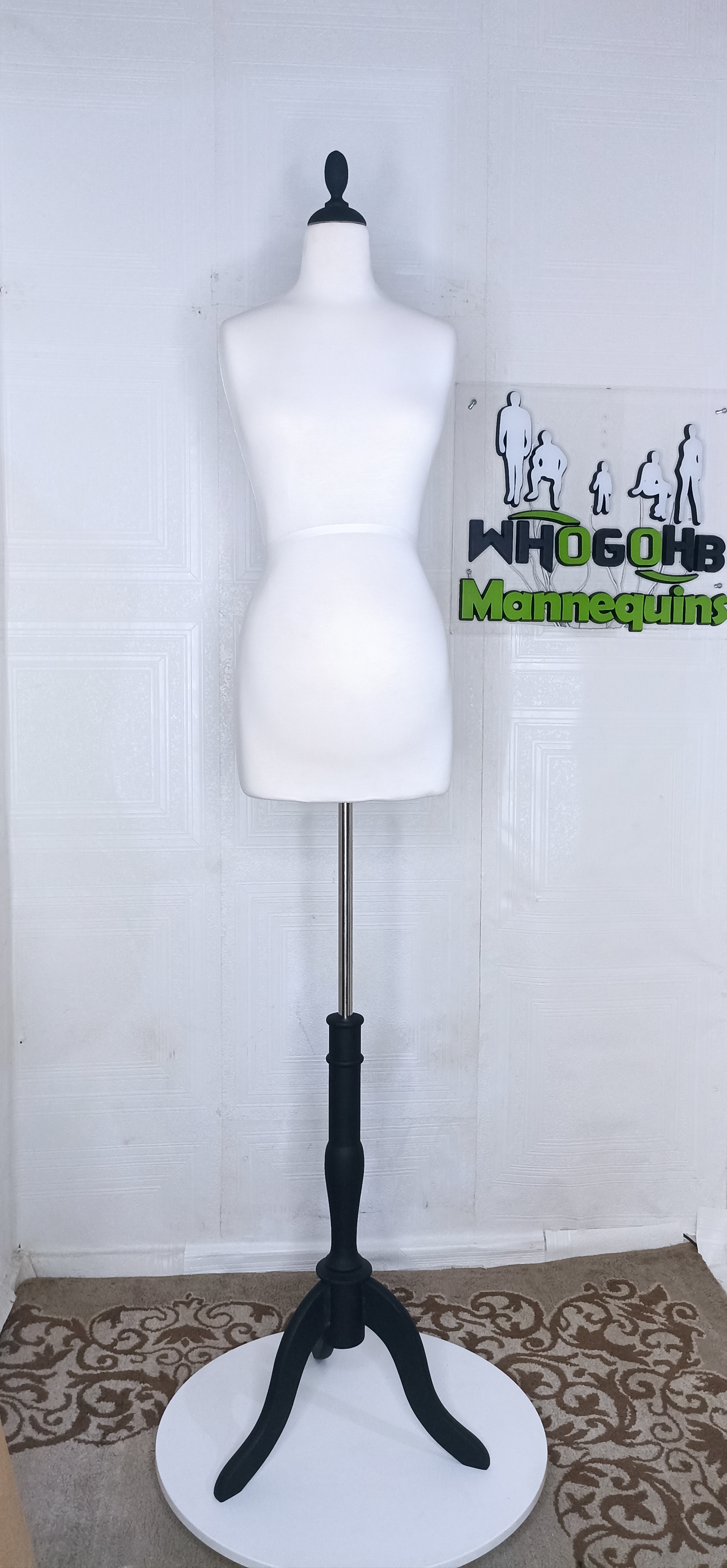 Pregnant Half Body Female Dressform Mannequin