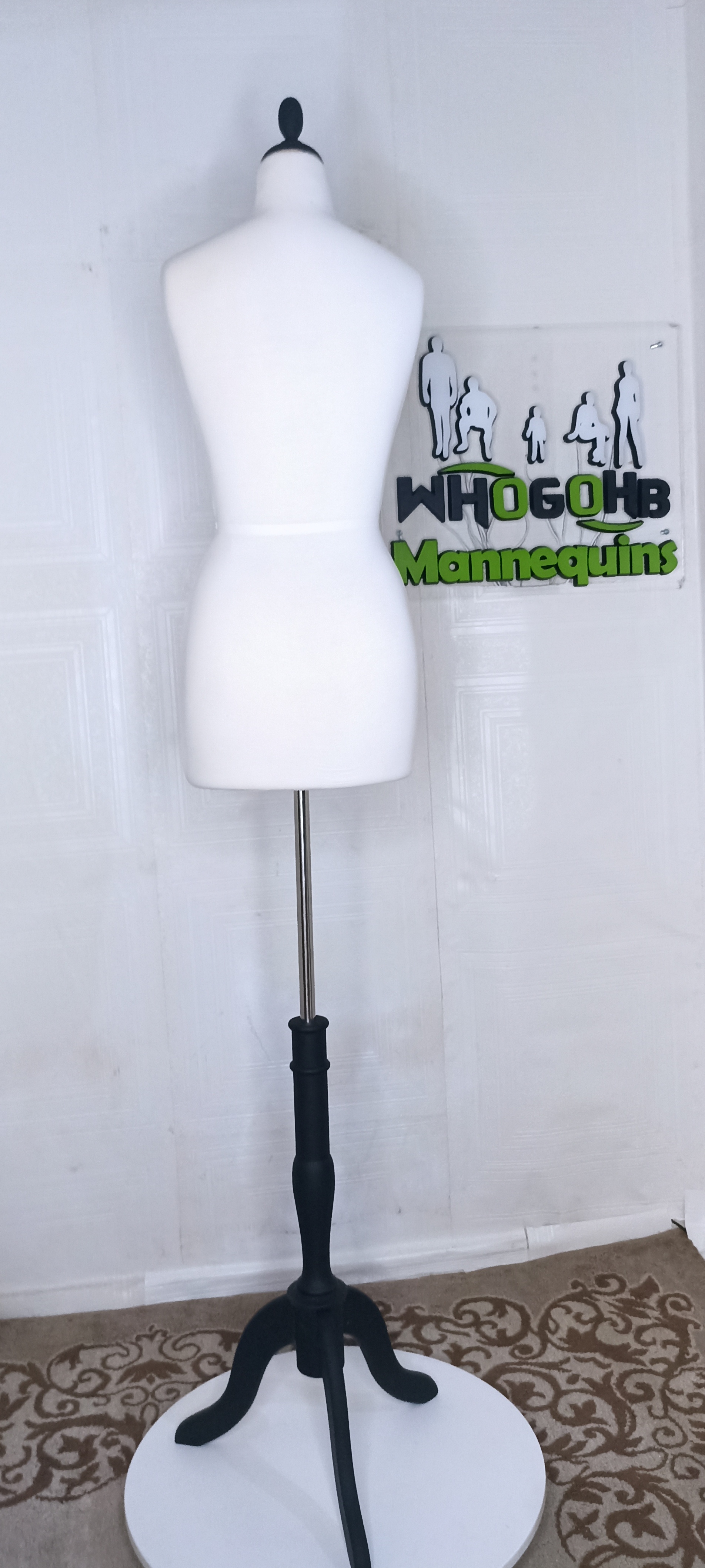 Pregnant Half Body Female Dressform Mannequin