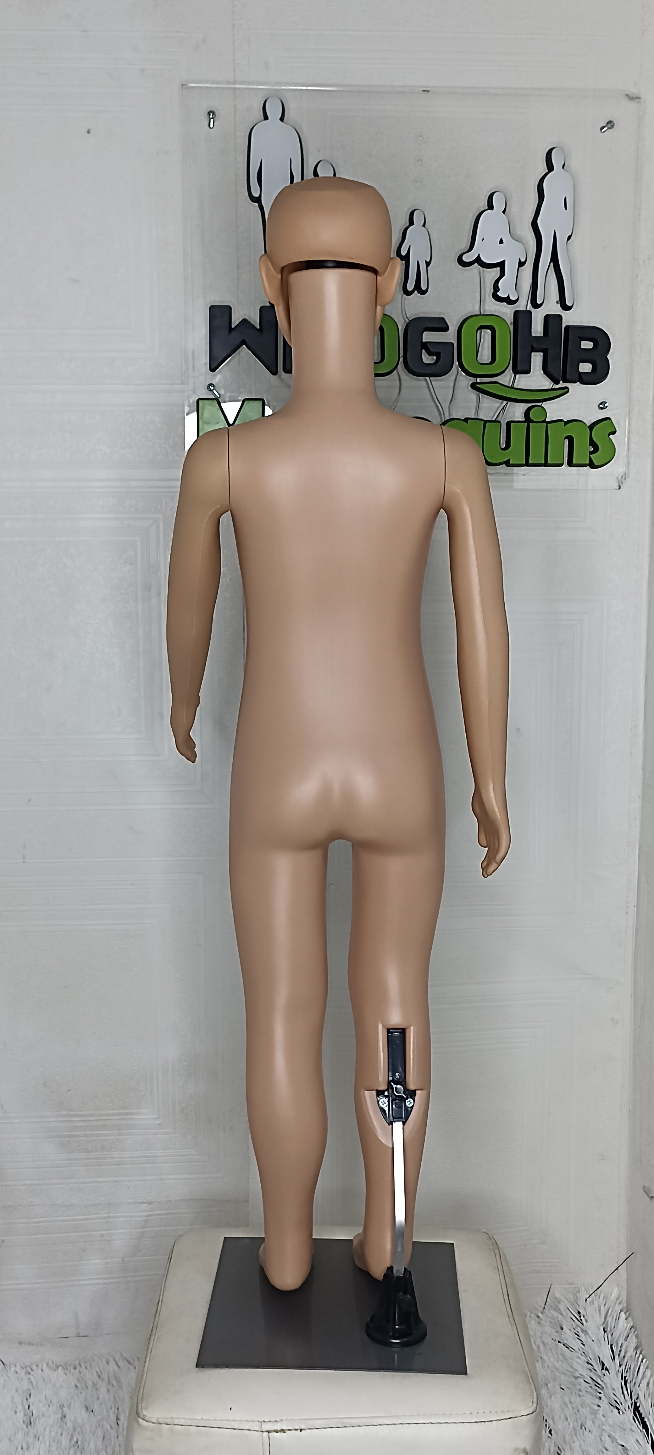 Unisex Brown Skin Plastic Full Body Kids Children Mannequin
