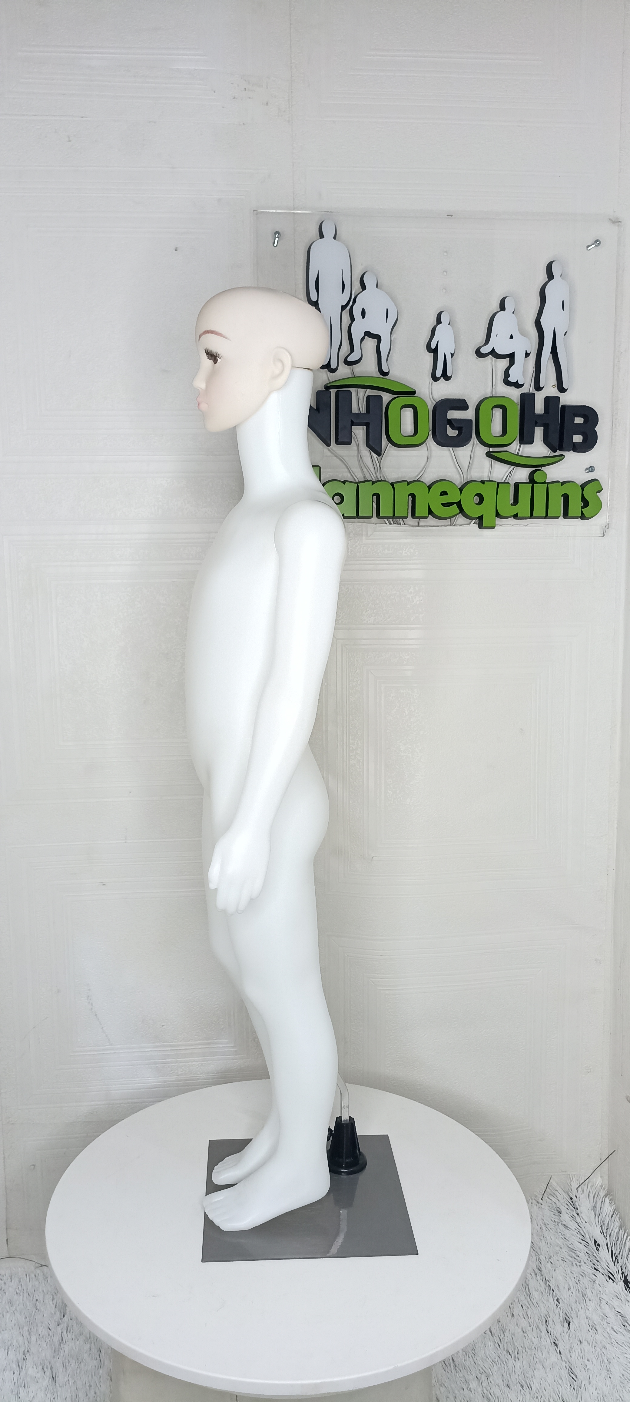 Unisex Realistic Face Plastic White Kids Children Full Body Mannequin Medium Age 3-5 yrs