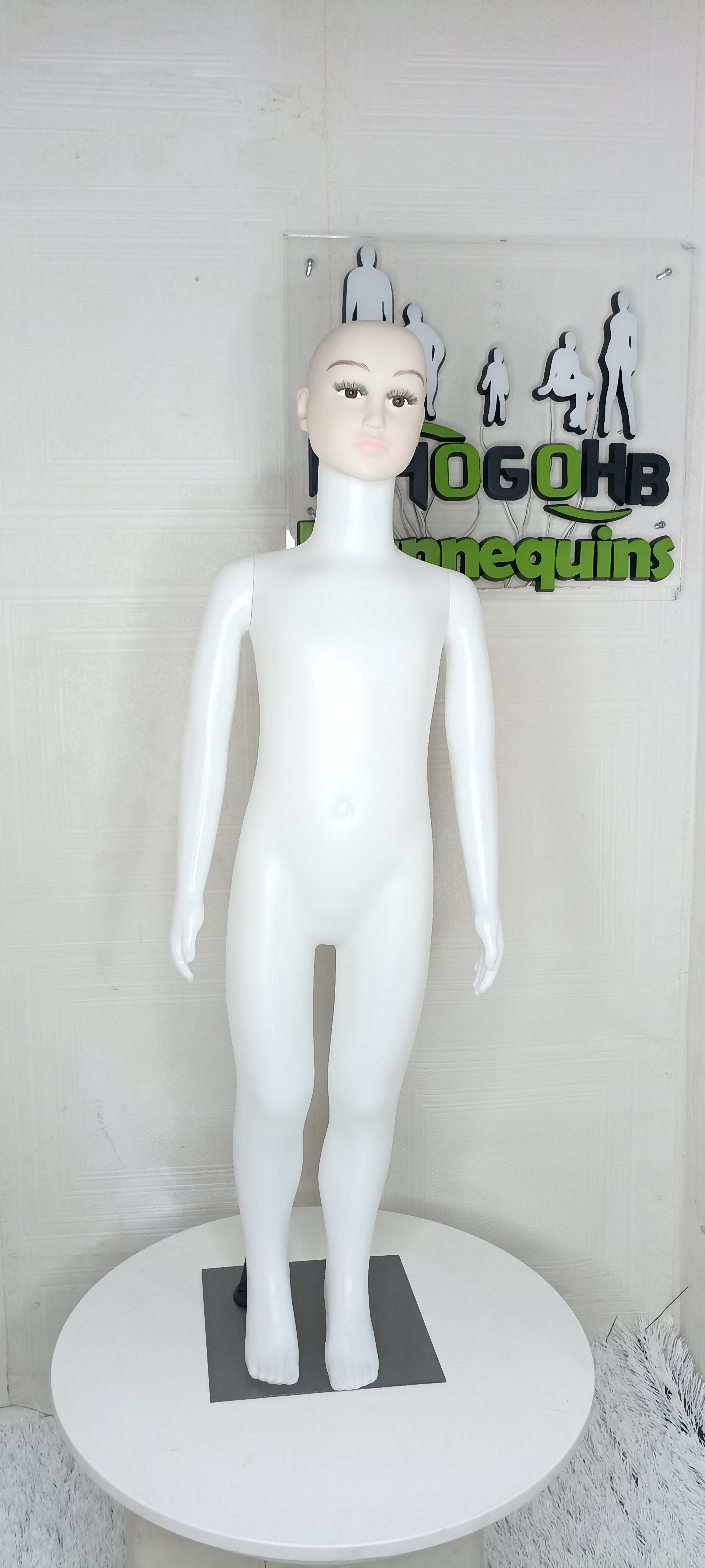 Unisex Realistic Face Plastic White Kids Children Full Body Mannequin Medium Age 3-5 yrs