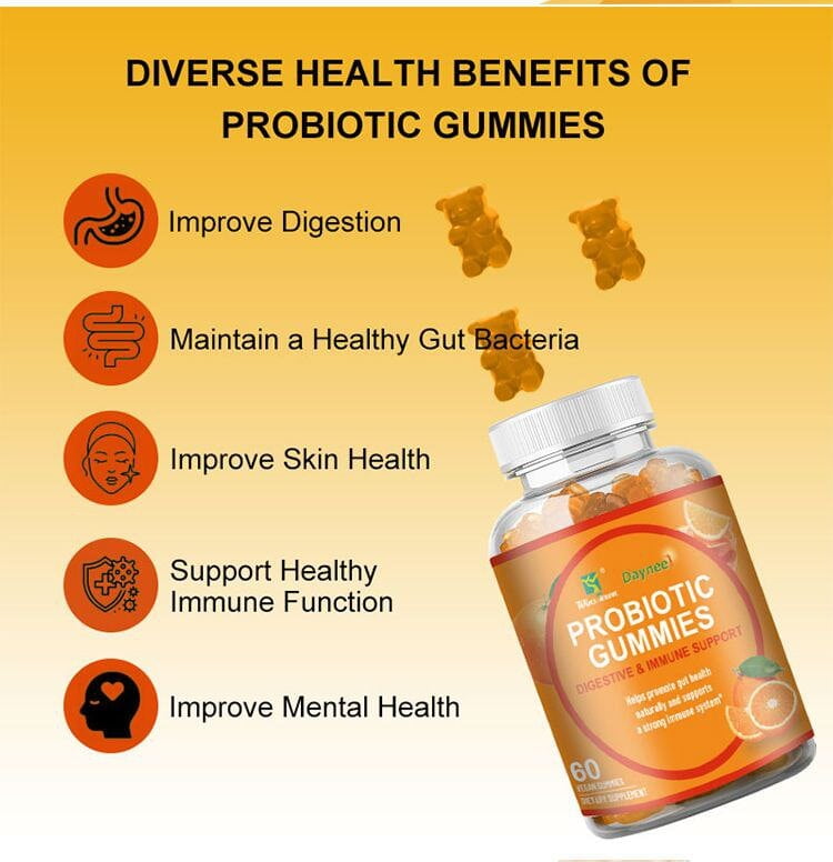 PROBIOTICS NATURAL HEALTH IMPROVEMENT GUMMIES - 60 GUMMIES