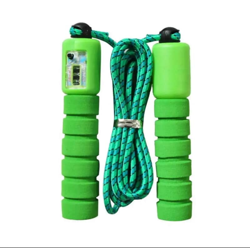 PROFESSIONAL SKIPPING ROPE WITH ELECTRONIC COUNTER - 2.4M LENGTH