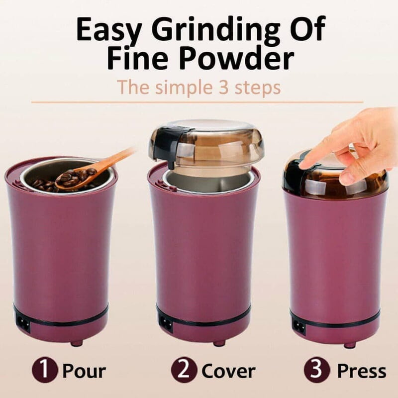 ELECTRIC GRINDER FOR COFFFEE SPICES AND NUTS - 150W