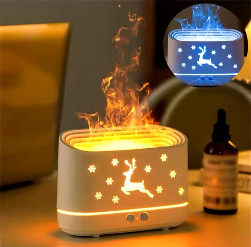 CoNOISELESS SIMULATION FLAME MIST HUMIDIFIER USB DIFFUSER