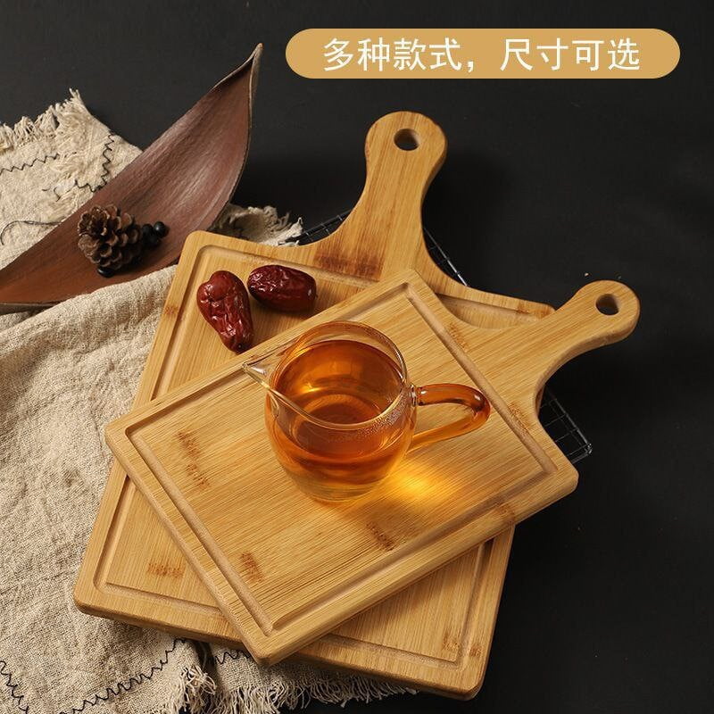 RECTANGULAR WOODEN PIZZA TRAY BREAD TRAY WATER CUP TRAY
