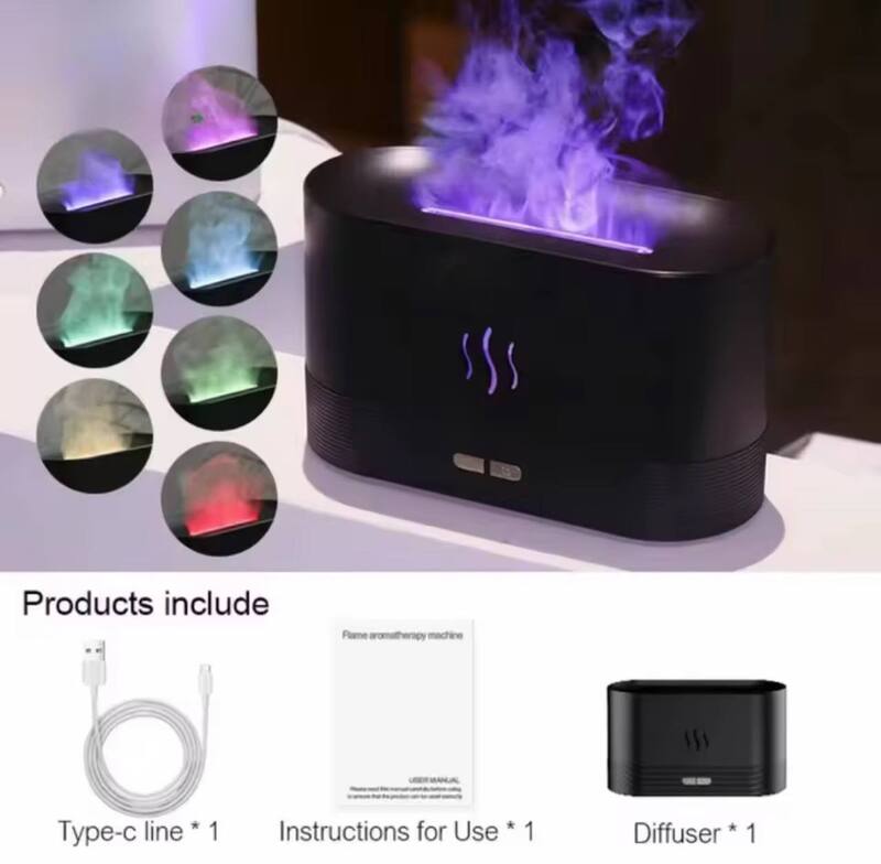 3D SIMULATION FLAME MIST HUMIDIFIER USB DIFFUSER