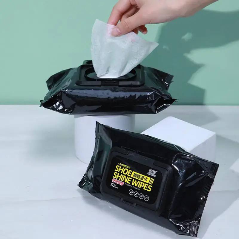 WET SHOE WIPES 80 PIECES PERR PACK