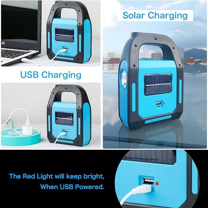 SUN KING 3IN1 SOLAR/ELECTRIC RECHARGEABLE LAMP, COB LIGHT AND TORCH LIGHT