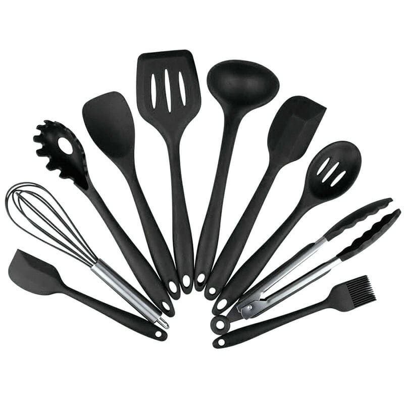 SILICON COOKWARE SILICON COOKING SPOON - 10PIECES