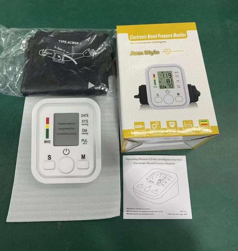 HIGH ACCURACY BLOOD PRESSURE MONITOR BP MACHINE WITH VOICE PROMPT